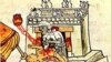 Человеческие жертвоприношения у ацтеков. Рисунок из манускрипта Codex Magliabechiano. Середина XVI века.