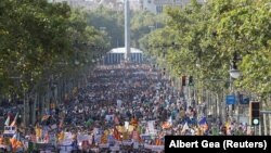Шествие в память о погибших в результате нападений, Барселона, Испания, 26 августа 2017 год 