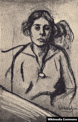 Lilya Brik. Mayakovskinin çəkdiyi portret.