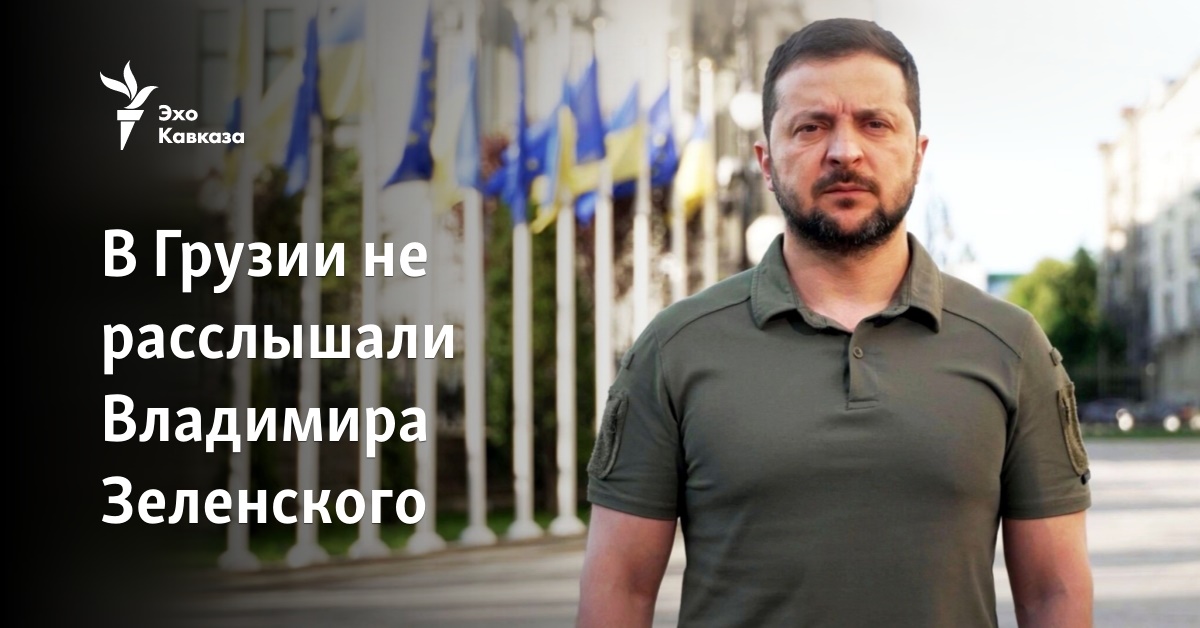 В Грузии не расслышали Владимира Зеленского