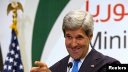Sekretari amerikan i Shtetit John Kerry në Doha të Katarit