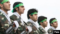 Members of Iran's Basij militia