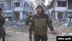 Resturile aeroportului din Donetsk.