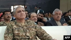 Pakistan Army Chief General Qamar Javed Bajwa looks on during a seminar on Chinese investment at The Engineering University of Khuzdar on January 5.