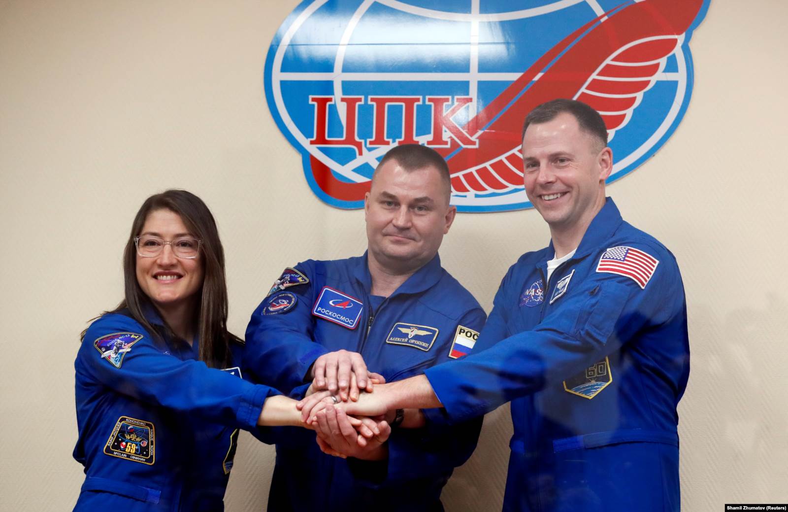 Кристиана Кох, Алексей Овчинин және Ник Хейг. 