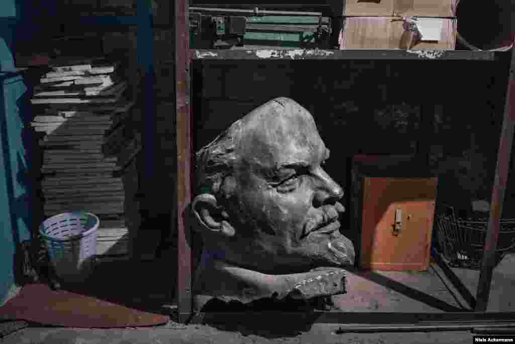 The head of a Dnipro&nbsp;Lenin in the city museum &quot;Other people would say, &#39;We had this statue since I was a child, it was a reference point. Now they remove it and there&#39;s nothing put there instead. This shows us that there&#39;s no&nbsp;dream, no vision anymore.&#39;&quot; 