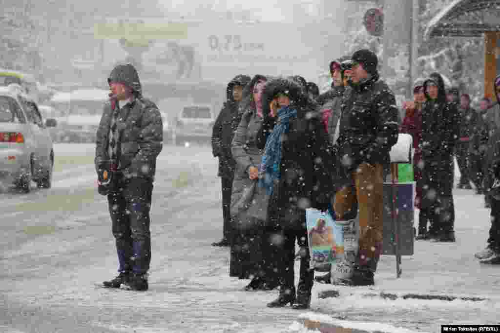 Весенний снег 19 марта принес немало хлопот кыргызстанцам. 