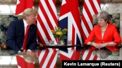 Întîlnire la Checquers între președintele american Donald Trump și premierul britanic Theresa May, 13 iulie 2018