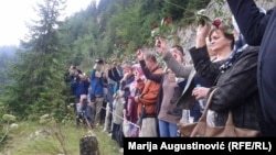 Obilježavanje na Korićanskim stijenama, arhivska fotografija 