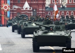 Військовий парад у центрі Москви. 9 травня 2017 року