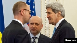  during their meeting in Kyiv, March 4, 2014