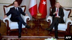 Francois Hollande və Recep Tayyip Erdogan