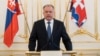 Slovak President Andrej Kiska speaks during a press conference in Bratislava in March.