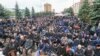 Протест в столице Ингушетии город Магас. Октябрь, 2018 года 