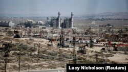 Pump jacks are seen near the vast Monterey shale formation in California. (file photo)