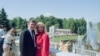 Дональд Трамп с женой Иваной в Ленинграде, 1 июля 1987 года (архивное фото)