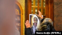 Белград- церемонија по смртта на патријархот Иринеј