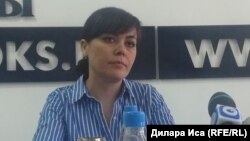 Шахноза Хасанова, представитель общественного объединения «Правовой центр женских инициатив «Сана Сезiм». Шымкент, 1 июня 2018 года.