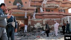 File photo of a bomb attack in Helmand.