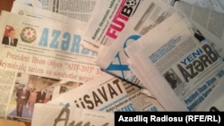 Azerbaijan. Baku. Azerbaijan newspaper