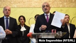 Мамука Хазарадзе представляет первых 12 участников своего движения, 18 сентября 2019 г.