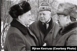 Тройка народных: Віктар Грамыка, Леанід Шчамялёў, Уладзімер Тоўсьцік