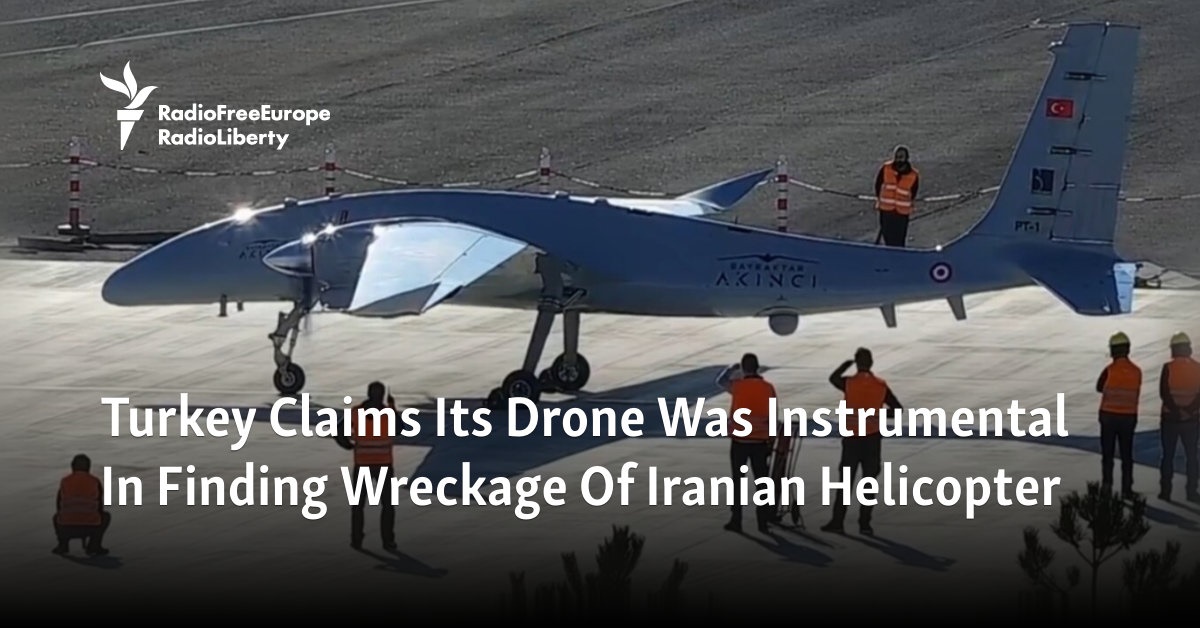Turkey says its drone was instrumental in discovering wreckage of Iranian helicopter
