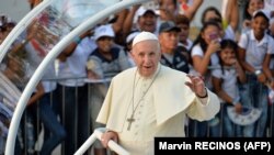 Папа Рымскі Францішак у Панаме 23 студзеня