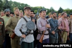 Рэпетыцыя параду на Дзень Незалежнасьці Рэспублікі Беларусь 3 ліпеня. Архіўнае фота