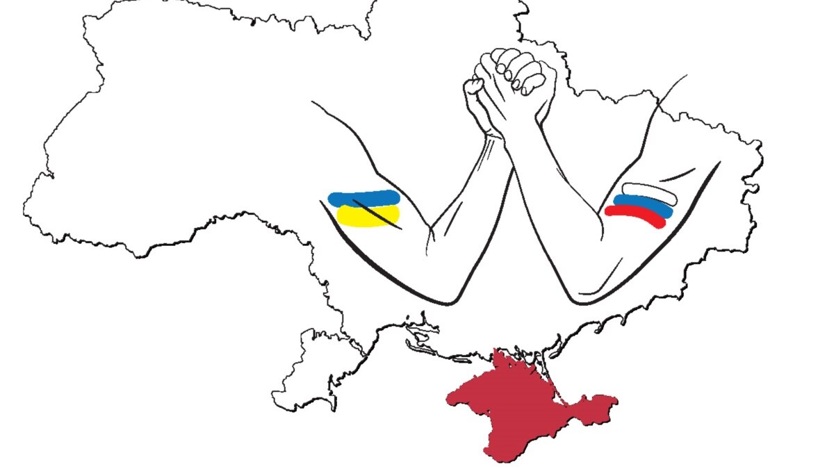 Раскраска на тему Крым и Россия