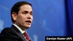 Marco Rubio, one of the senators who introduced the draft bill, said he was "standing with the Russian people" following the "outrageous sentencing" of Aleksei Navalny. (file photo)