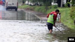 Илустративна фотографија: Поплави во Скопје на 31 јули 2014