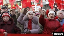 Прихильники Компартії на мітингу в Києві (архівне фото)