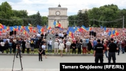 Protestul împotriva invalidării alegerii lui Andrei Năstase în calitate de primar de Chişinău, 1 iulie 2018