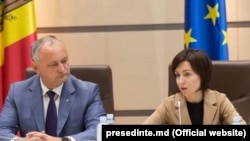 Igor Dodon și Maia Sandu