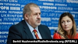 Рефат Чубаров – народний депутат України, голова Меджлісу кримськотатарського народу і Еміне Джеппар – перший заступник міністра інформаційної політики України