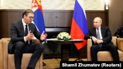 Sastanak predsednika Srbije Aleksandra Vučića sa predsednikom Rusije Vladimirom Putinom