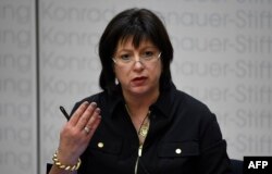 Minister ucraineană a finanțelor Natalie Jaresko.