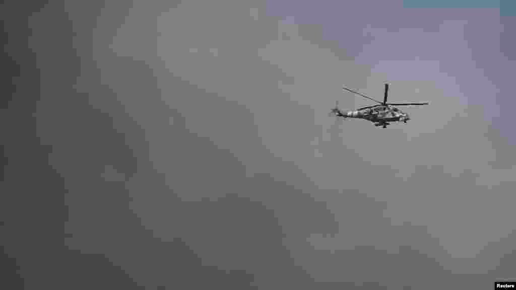 Украинский военный вертолет Ми-24.