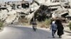 Разбураны вайной сырыйски горад Хомс, 19 верасьня 2016 году.