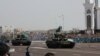 Военный парад, посвящённый 70-летию разгрома гитлеровской Германии во Второй мировой войне. Астана. 9 мая 2015 года