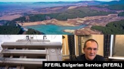 Images from major Bulgarian Service reports (clockwise from top): What is left of the reservoir behind the Studena Dam; "gambling czar" Vasil Bozhkov; Letena buildng in Sofia, where officials bought suspiciously below-market luxury homes in what became known as "Apartmentgate."