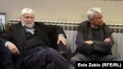 Bora Ćosić i Predrag Matvejević na promociji u Zagrebu