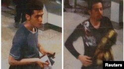 Фото двух молодых людей, которые летели в самолёте по украденным паспортам