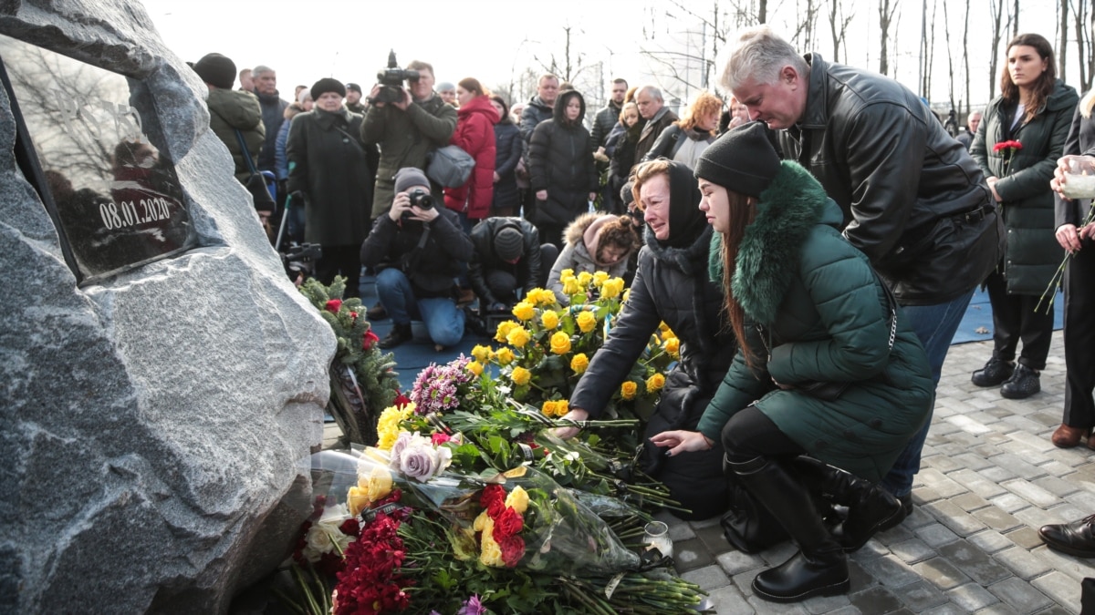 Kyiv Airport Monument Unveiled In Memory Of Victims Of Iran Plane Shoot ...