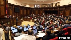 Armenia - Prime Minister Tigran Sarkisian presents a new government program to the National Assembly, Yerevan, 20Jun2012.