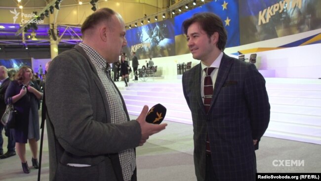 Журналіст Сергій Андрушко і міністр культури Євген Нищук Журналіст Сергій Андрушко і міністр культури Євген Нищук