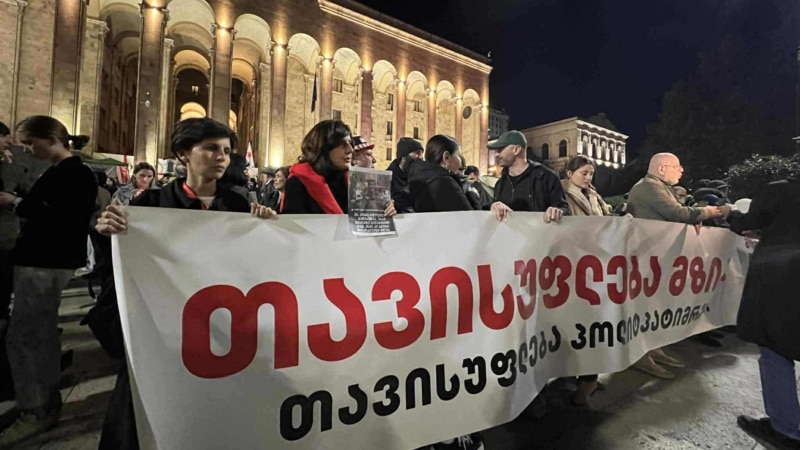 პოლიციამ პარლამენტთან ერთი მოქალაქე დააკავა