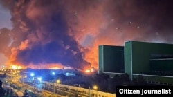 Тегеран. Пожар в районе аэропорта.