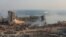 Vedere generală din portul Beirut după exploziile din 5 August